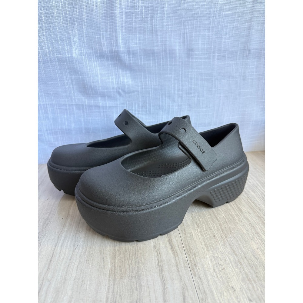 CROCS Women's Black Platform Mary Jane Clog - Picture 9 of 12
